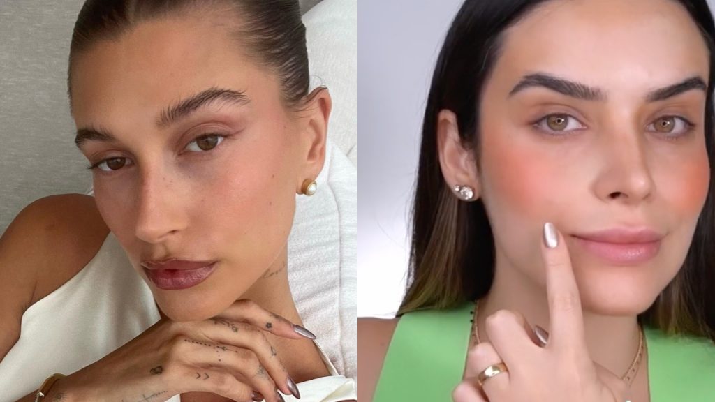 Make 'Hailey Bieber' em pele acneica? Influenciadora ensina como!