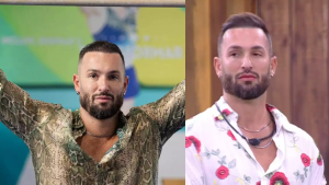 Camisas estampadas e spray de cabelo viram marca registrada de Diego Hypolito no BBB