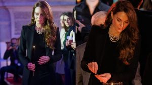 O significado tocante por trás do colar de pérolas usado por Kate Middleton em evento social