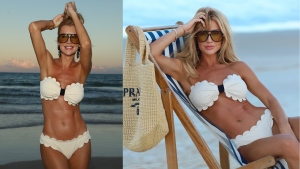 Após comentários, Ana Paula Siebert nega uso de photoshop em fotos na praia