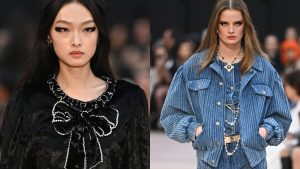 Chanel usa e abusa de pérolas e laços e confirma: O romantismo na moda está de volta!