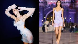 Dua Lipa usa look poderoso de grife que foi apresentado em desfile na Disney; veja!